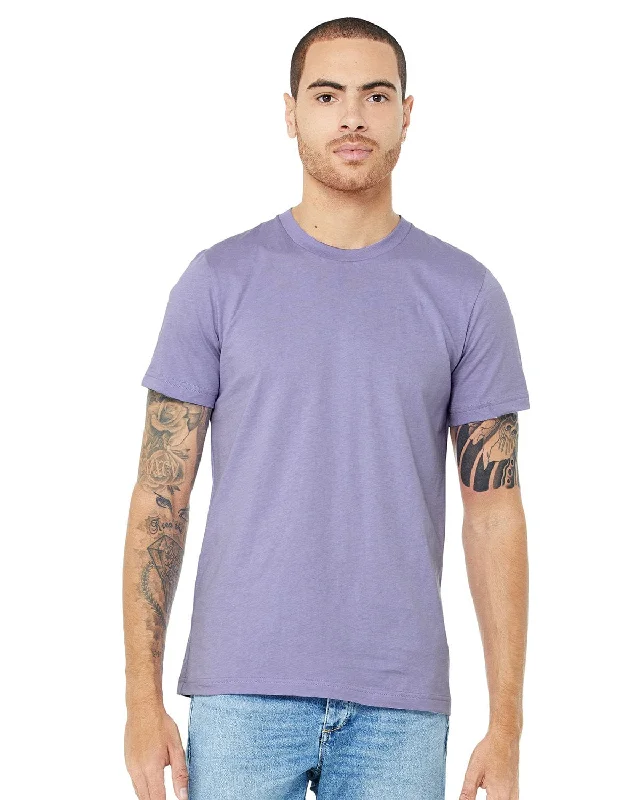 Bella+Canvas Unisex T-Shirt | Dark Lavender Spandex Blend Rayon Blend Denim Blend