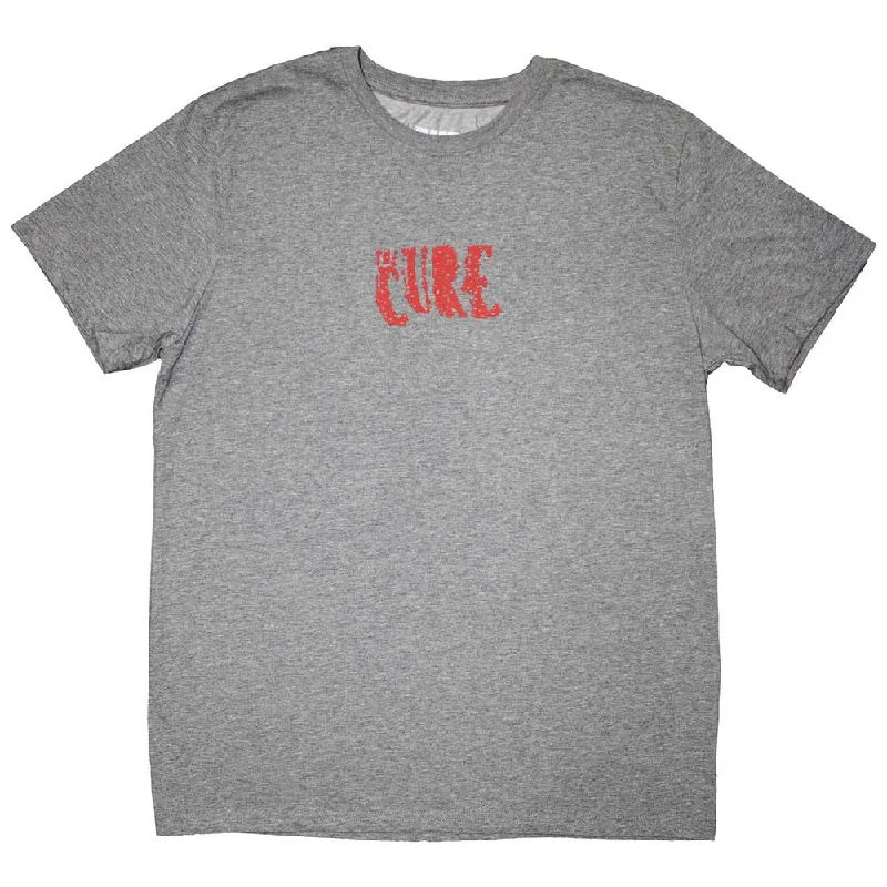 The Cure | Official Band T-Shirt | Mini Logo Chenille Blend Fleece Blend Nylon Blend