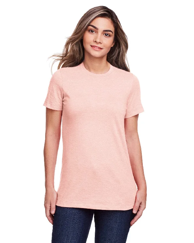 Gildan Ladies Softstyle CVC T-Shirt | Dusty Rose Graphic Embroidered Appliqued