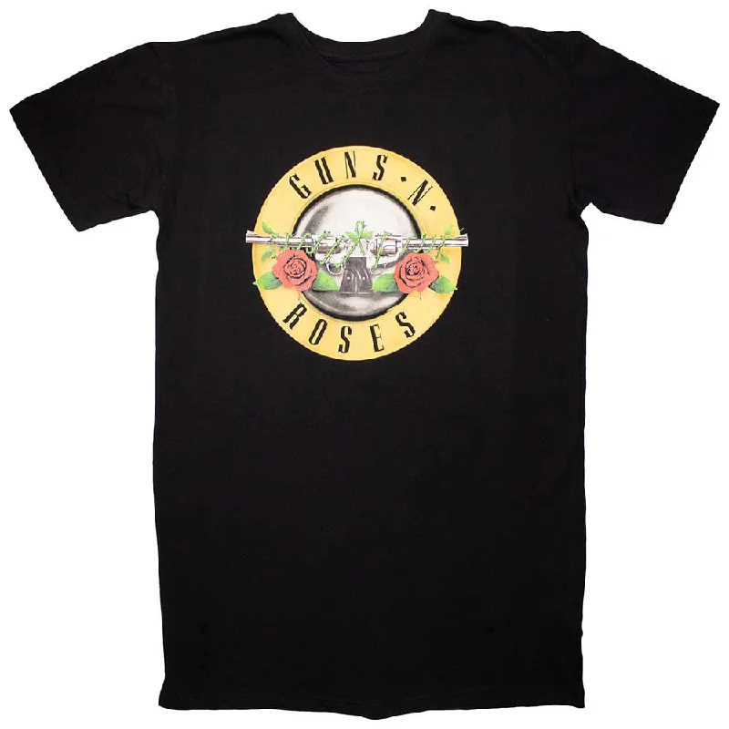 Guns N' Roses | Ladies Official Band T-Shirt Dress | Classic Logo Iron Safe Non-Iron Wrinkle Free