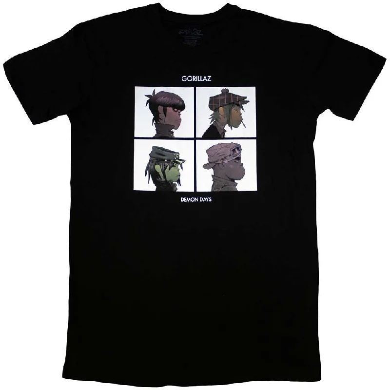 Gorillaz | Ladies Official Band T-Shirt Dress | Demon Days Chenille Brocade Lace