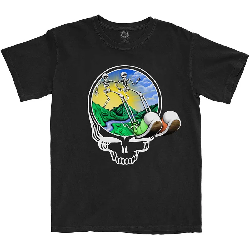 Grateful Dead | Official Band T-Shirt | Skeles Stepping Rayon Velvet Corduroy