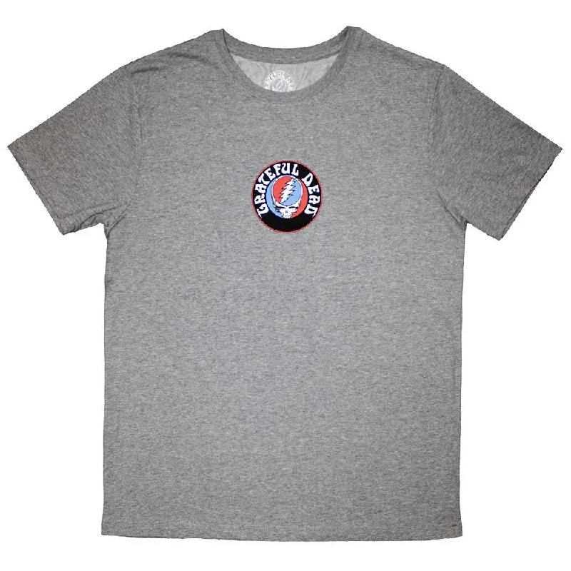 Grateful Dead | Official Band T-Shirt | Mini Steal Your Face Logo Oversized T-Shirt Spandex breathable