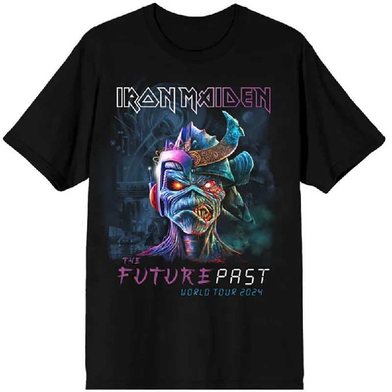 Iron Maiden |Official Band T-Shirt | The Future Past World Tour '24 Houndstooth Herringbone Solid