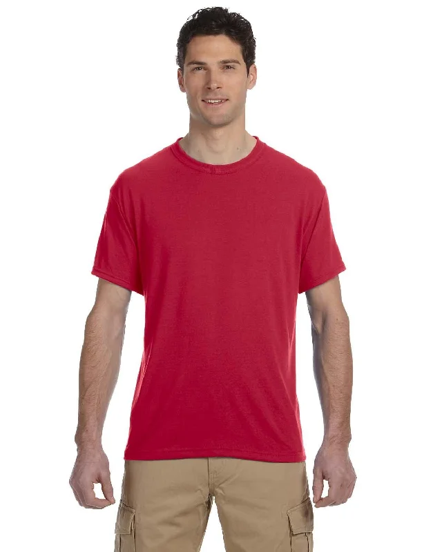 Jerzees 100% Polyester Crewneck T-Shirt | True Red Rayon Velvet Corduroy