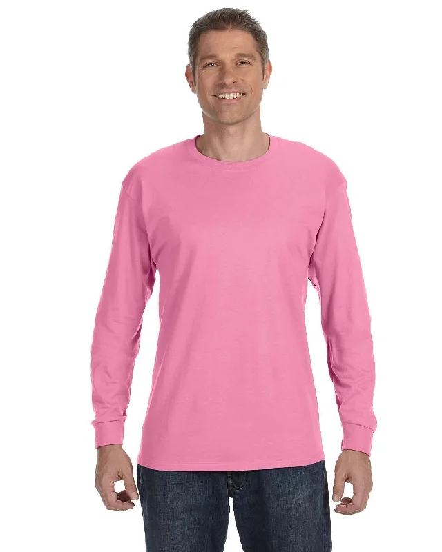 Jerzees DRI-POWER ACTIVE Long Sleeve T-Shirt | Azalea Zippered Front Buttoned Front Snap Front