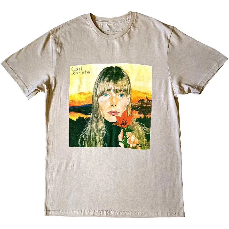 Joni Mitchell | Official Band T-Shirt | Clouds Hooded Caped Shawl Collar