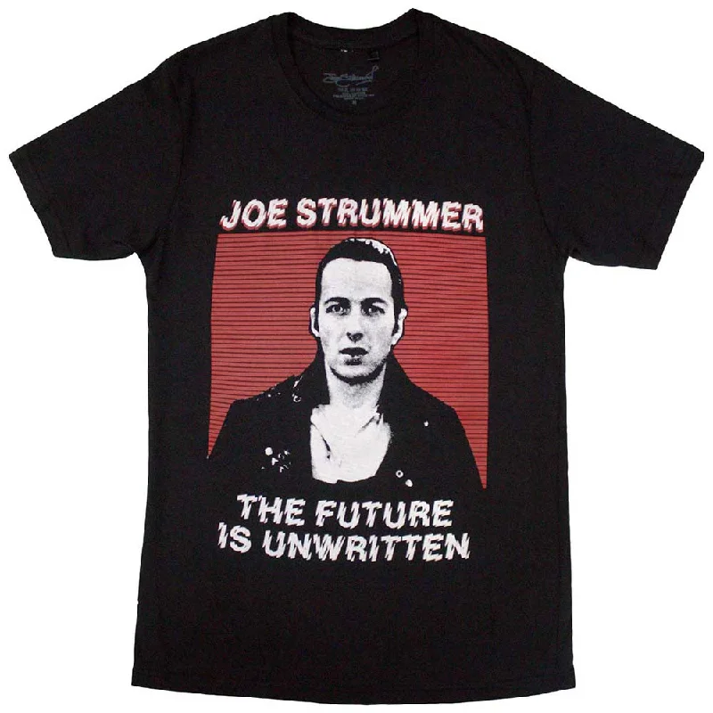 Joe Strummer | Official Band T-Shirt | The Future Is Unwritten Solid Color Striped Floral