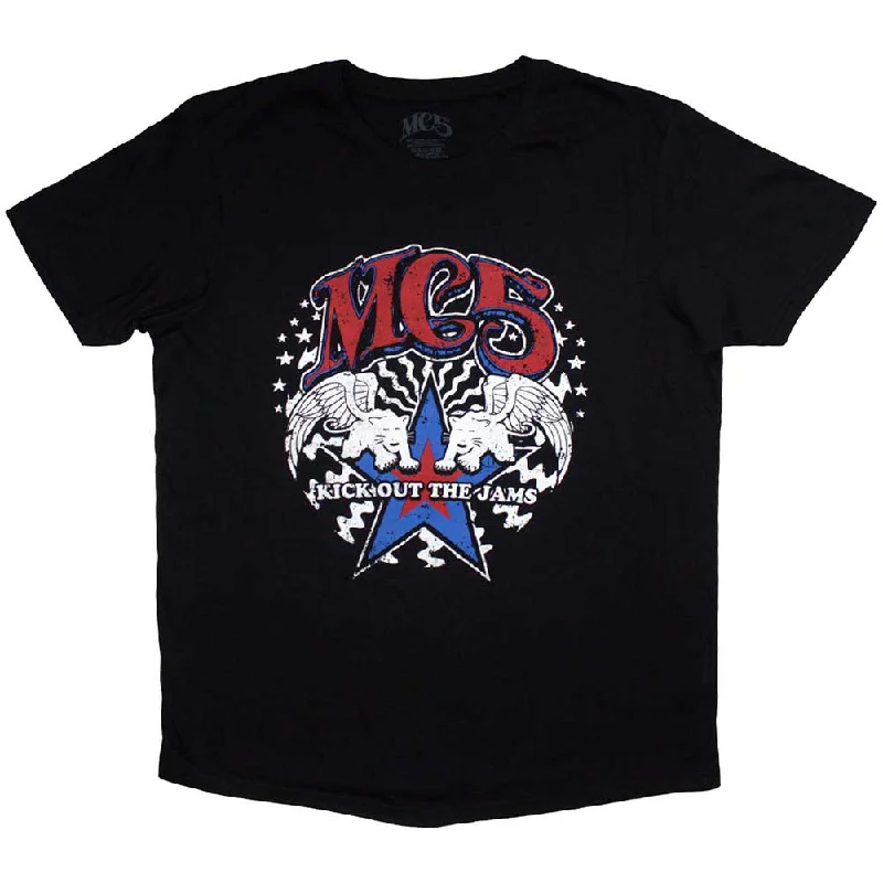 MC5 | Official Band T-Shirt | Star Zippered Front Buttoned Front Snap Front