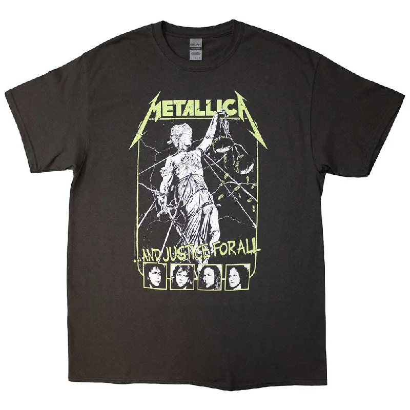 Metallica | Official Band T-Shirt | Justice Faces Seamless Knitted Crochet