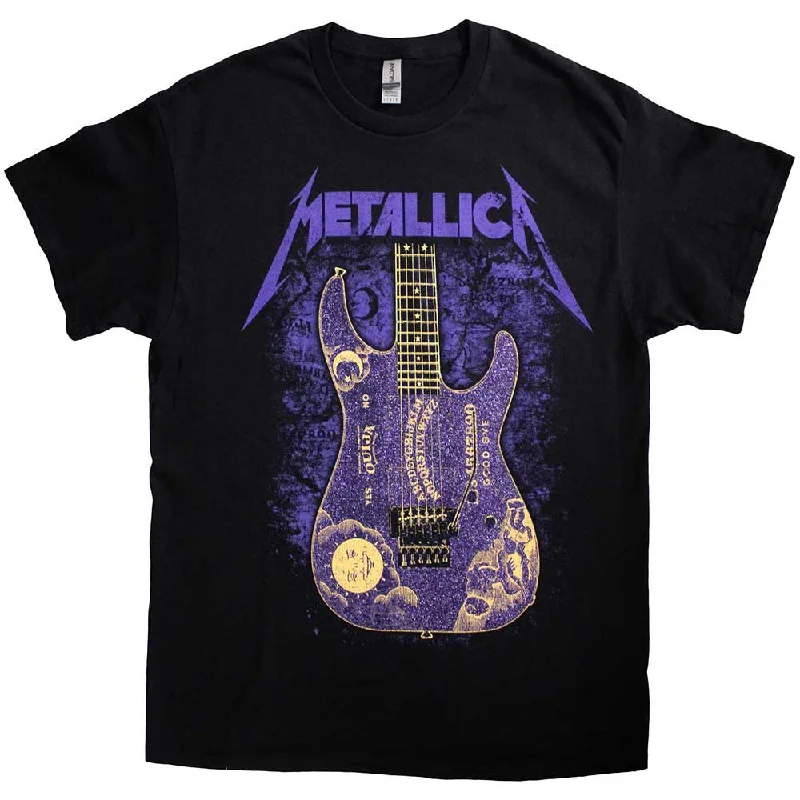 Metallica | Official Band T-Shirt | Ouija Purple Hooded Caped Shawl Collar