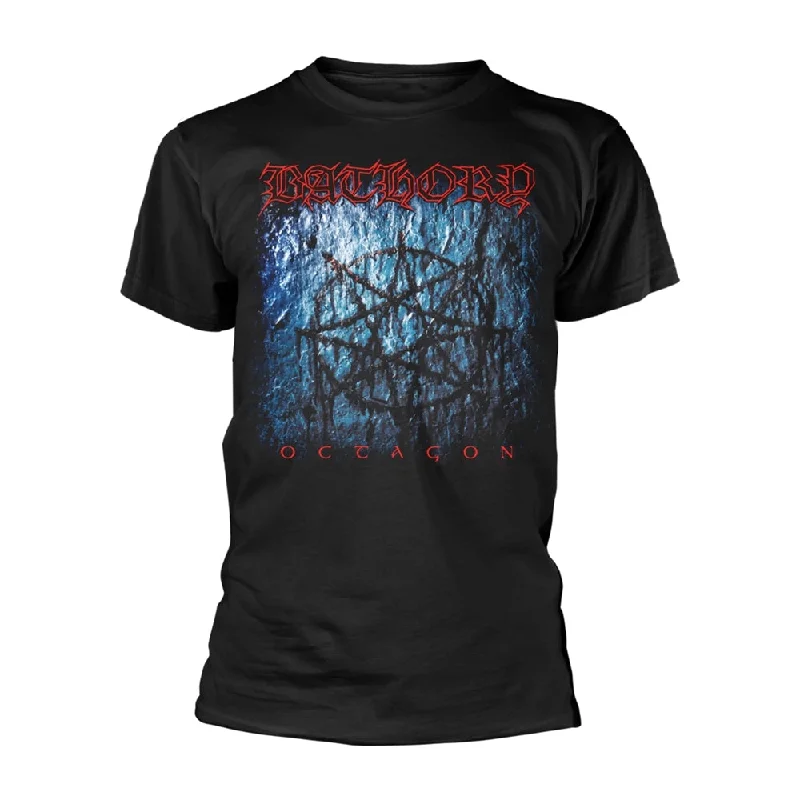 Bathory | Official Band T-shirt | Octagon (back print) Houndstooth Herringbone Solid