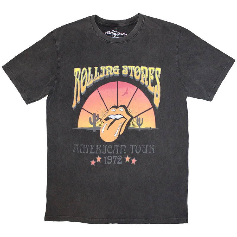 The Rolling Stones | Official Stone Wash Band T-Shirt | Desert '72 Stone Wash Elasticated Padded Insulated