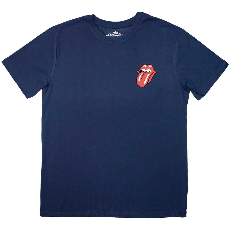 The Rolling Stones | Official Band T-Shirt | Mini Classic Tongue Ribbed Striped Patterned