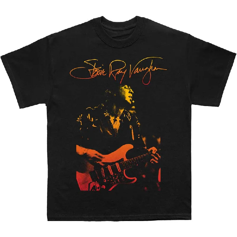 Stevie Ray Vaughan | Official Band T-Shirt | Signature Fashionable Trendy Casual