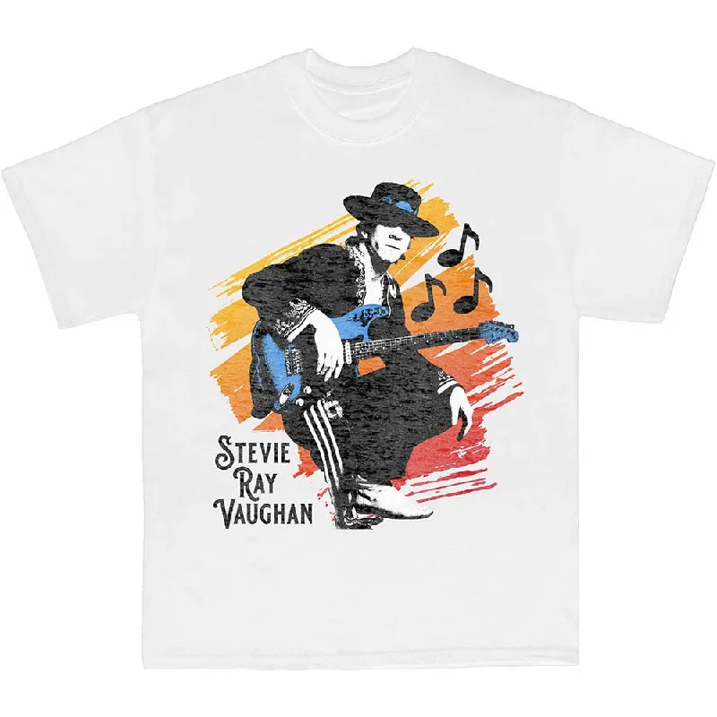 Stevie Ray Vaughan | Official Band T-Shirt | Stevie Seamless Knitted Crochet