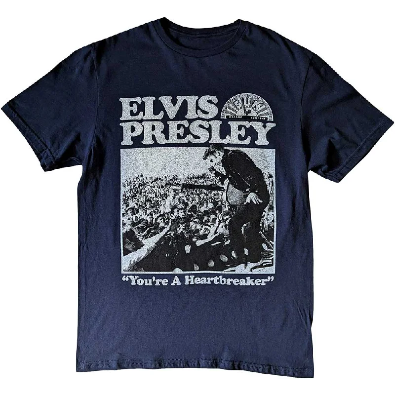 Sun Records | Official Band T-Shirt | Elvis Heartbreaker Silk Blend Satin Velvet