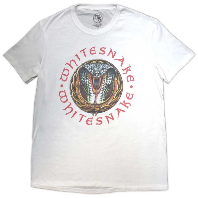 Whitesnake | Official Band T-Shirt | Donnington Snake Sequined Glittery Shiny