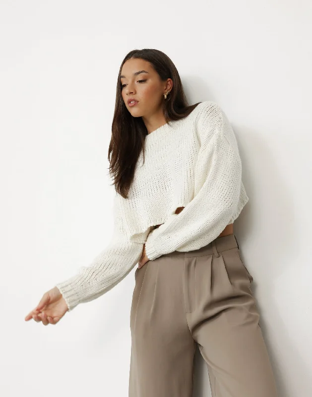 Lescano Jumper (Cream) Wool Sweater Cotton Sweater Cashmere Sweater