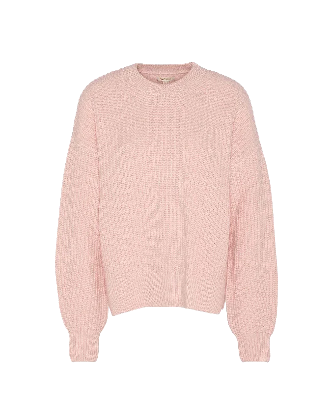 Scarlett Crew Neck Jumper - Pink Neon Metallic Matte