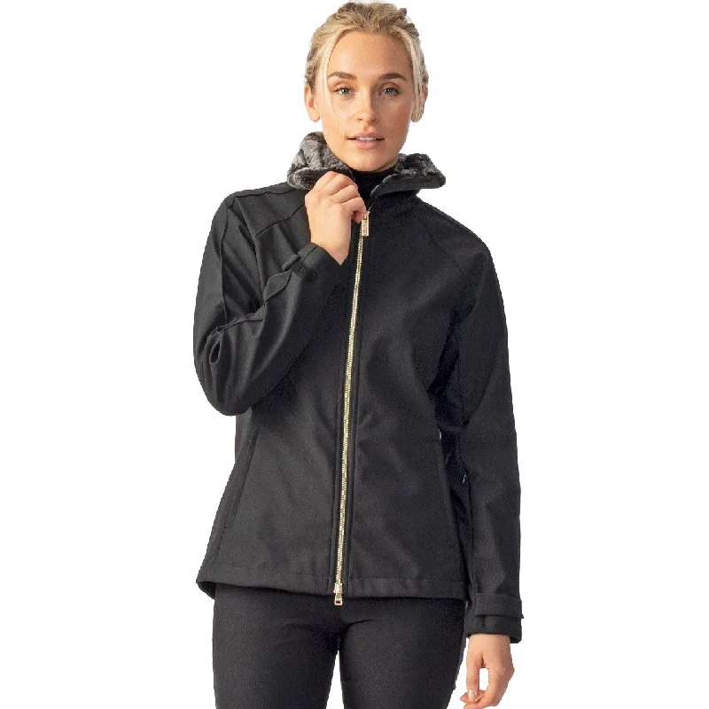 Daily Sports Alexia Black Womens Golf Jacket Front Pockets Side Pockets Patch Pockets