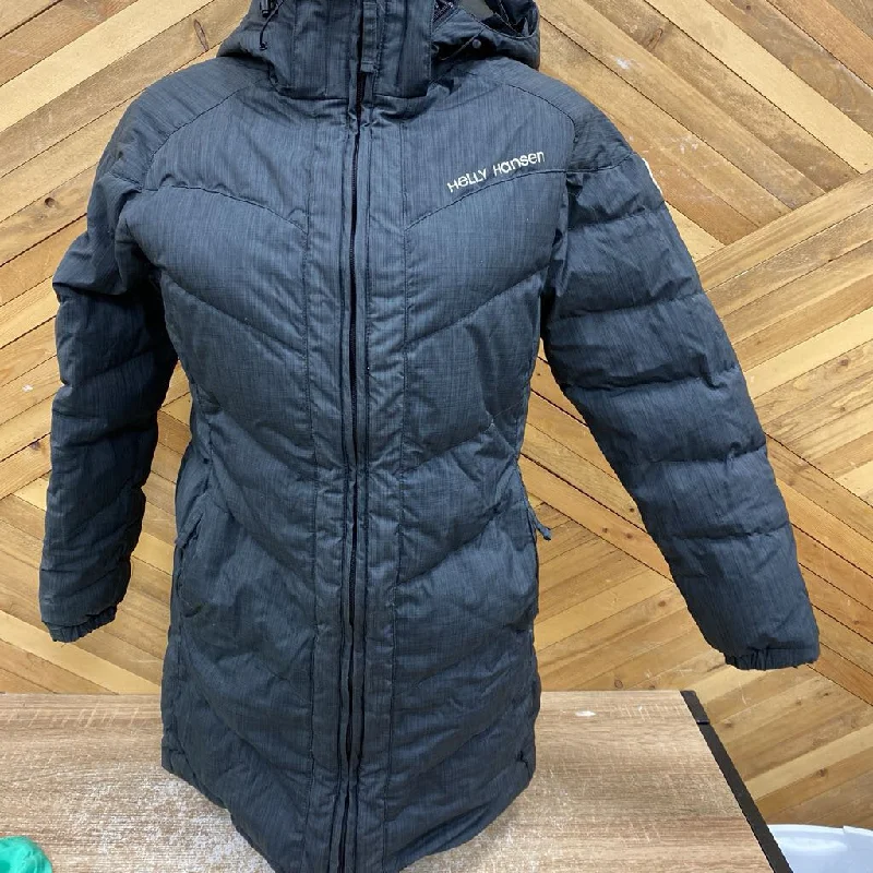 Helly Hansen - Women's Long Down Jacket - MSRP $389: Dark Grey-women-SM Rayon Jacket Velvet Jacket Corduroy Jacket