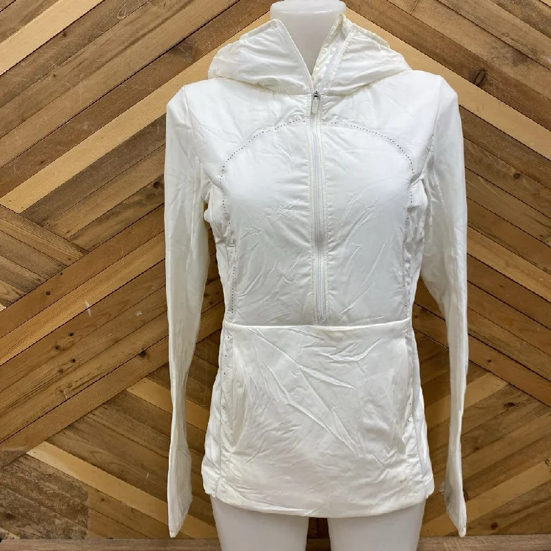 Lululemon - Women's Hybrid Pullover Puffer Jacket - MSRP comp $248: White-women- Nylon Fabric Polyester Fabric Spandex Fabric