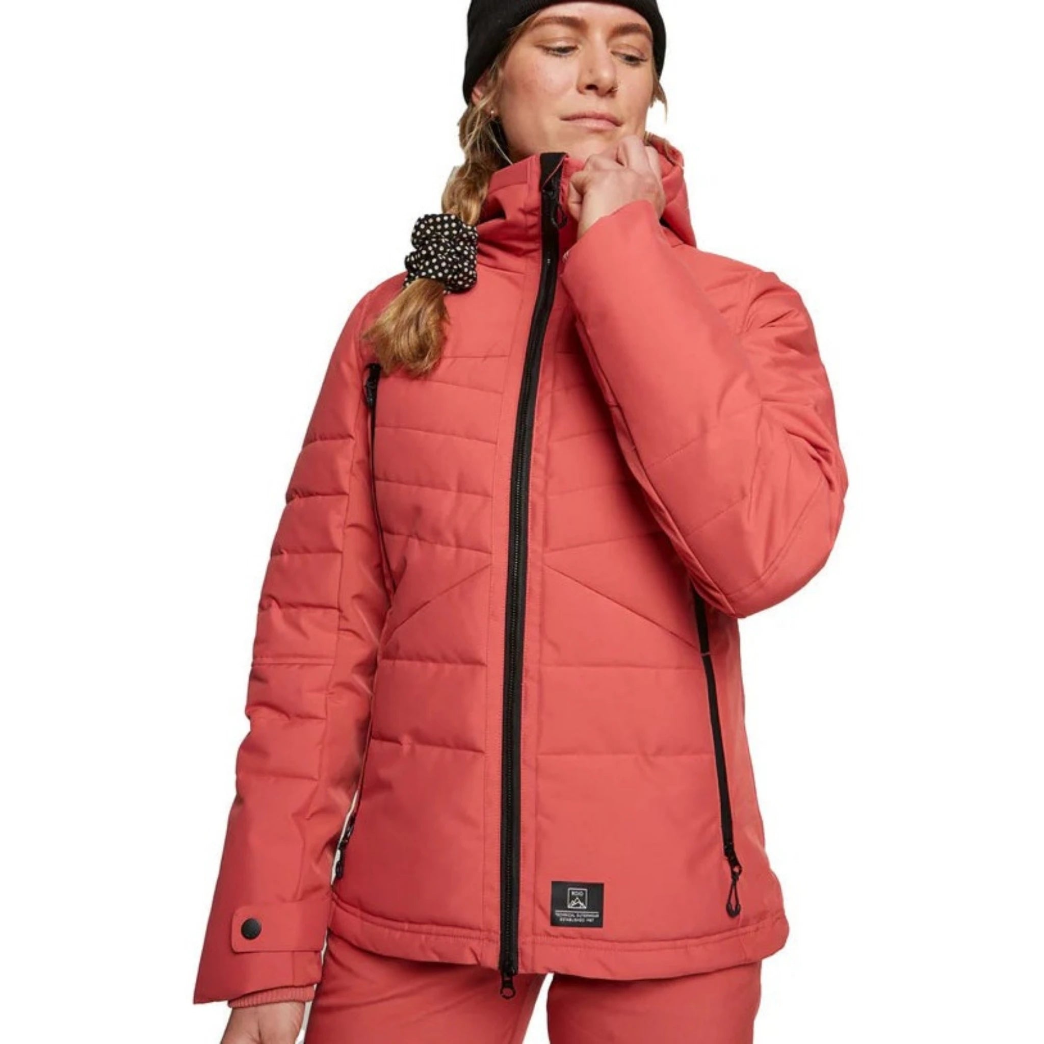 Rojo Women's Sass Snow Jacket - Mineral Red Fitted Jacket Loose Jacket Oversized Jacket