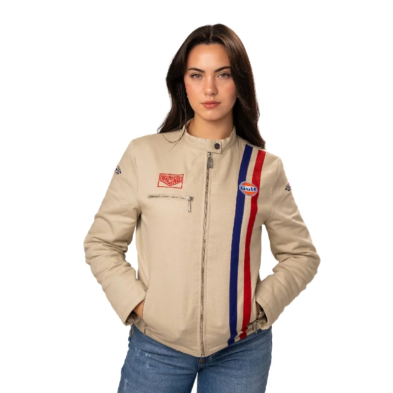 Women's Gulf Roadmaster Jacket in Sand Elasticated Jacket Padded Jacket Insulated Jacket