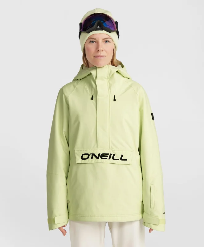 Women's O'Riginals Anorak Snow Jacket - Lime Wash Fleece Fabric Down Fabric Feather Fabric