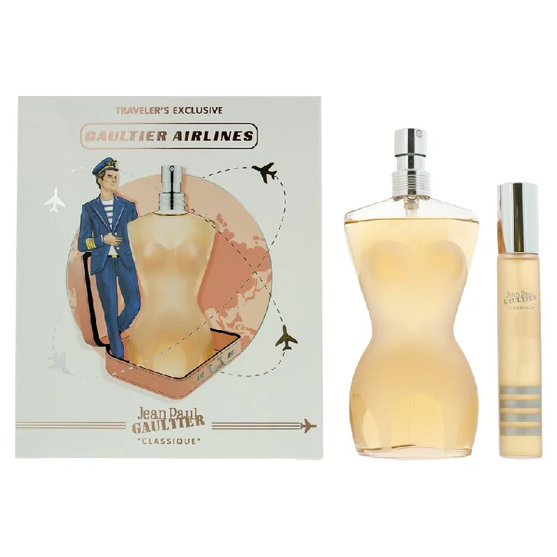 JEAN PAUL GAULTIER ''CLASSIQUE'' EDT 100ML+20ML TRAVEL SET Comfortable Straight-Legged Denim