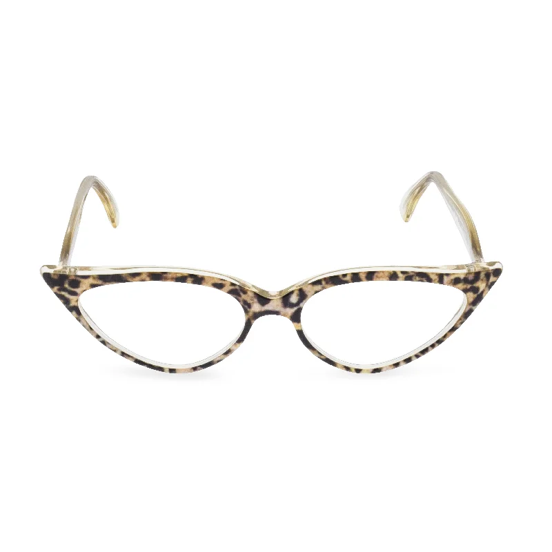 Jeanne Cat Eye Glasses - Ocelot Stylish Tapered Fit Jeans