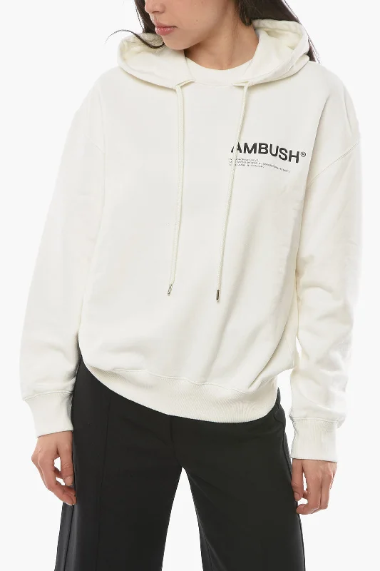 Ambush Brushed Cottton MULTICORD Hoodie Hoodie with Side Slits Relaxed Casual