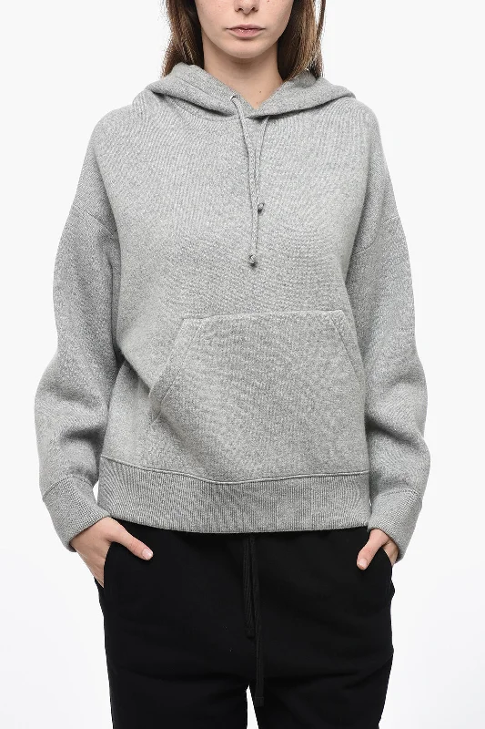 Bottega Veneta Cashmere Blend Hoodie Hoodie with Typography Text Message