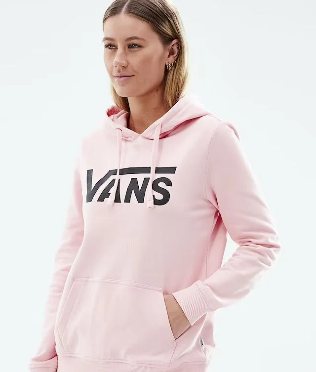 Classic V II Hoodie Hoodie with Hem Lace Feminine Delicate