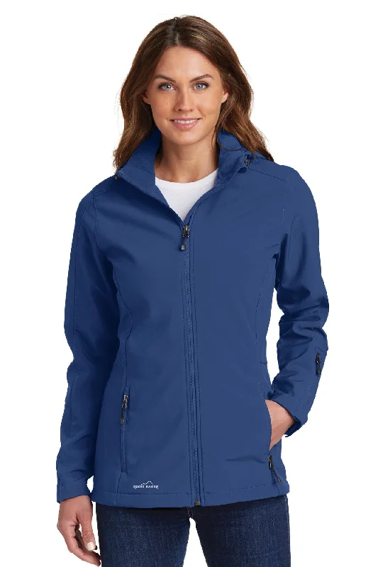 Eddie Bauer Ladies Hooded Soft Shell Parka. EB537 Hoodie with Zipper Placket Modern Functional