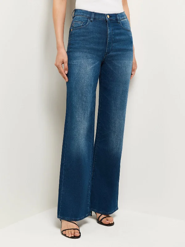 Hepburn High-Rise Wide Leg Vintage Jean, Orlena Classic Black Denim Jeans