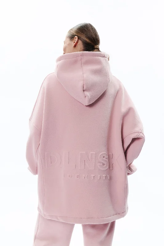 IDENTITY hoodie in MARSHMALLOW PINK Hoodie with Logo Branding Identity