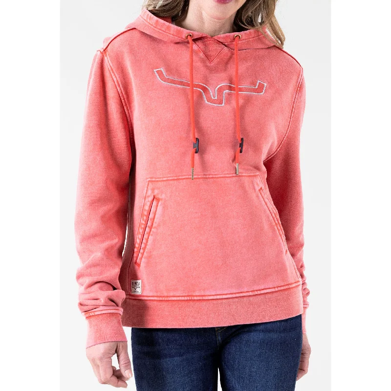 Kimes Ranch Women's Lamar Red Hoodie Hoodie with Half-Zip Sporty Casual