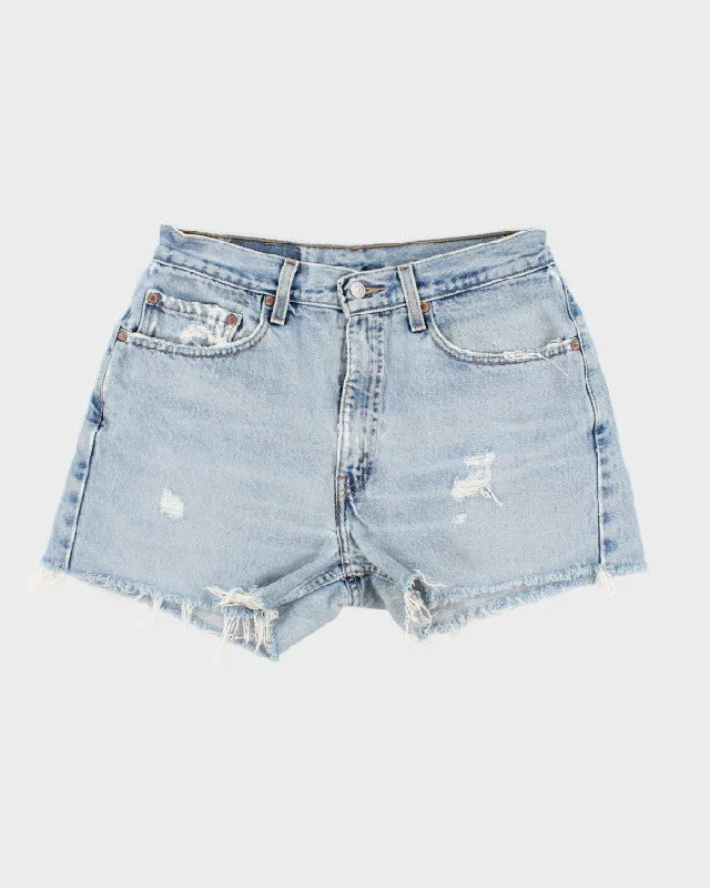 Vintage Women's Levi's Cut Off Jean Shorts - W28 Fashionable Frayed Hem Denim