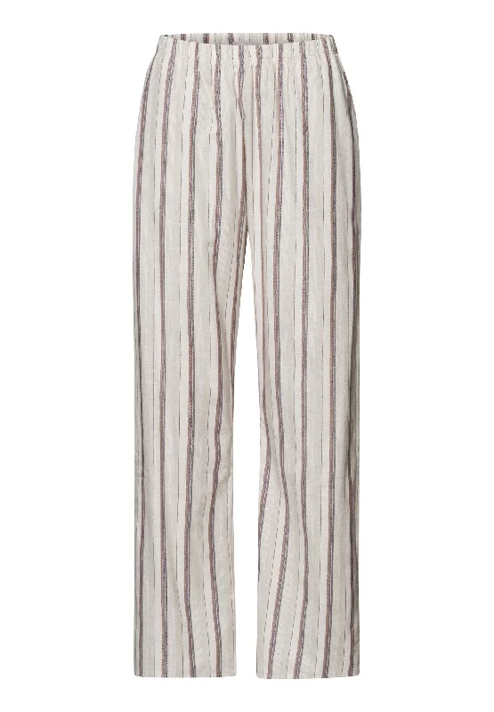 Loungy Nights Cotton Flannel Pajama Pants | Meraki Stripe 76486-2165 Trendy Printed Pants