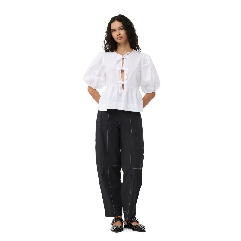 Elasticated Curve Pants (Black) Casual Track Pants