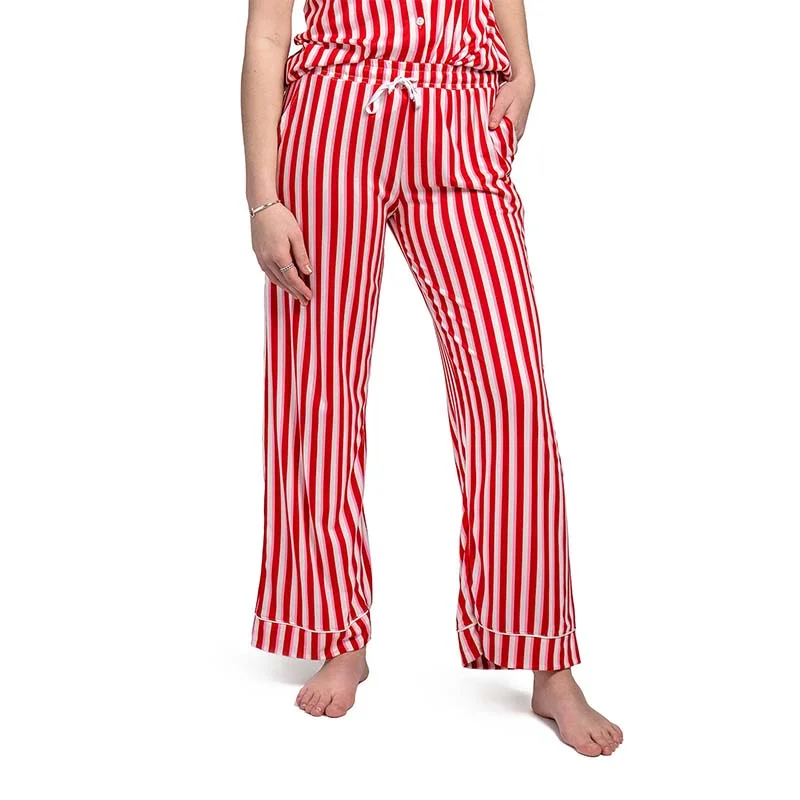 Candy Cane Lane Drawstring Pajama Pants Casual Yoga Pants