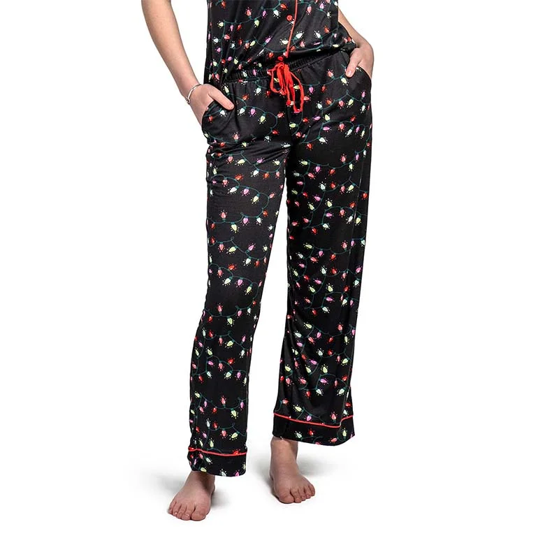 Very Merry Drawstring Pajama Pants Classic Straight-Leg Pants