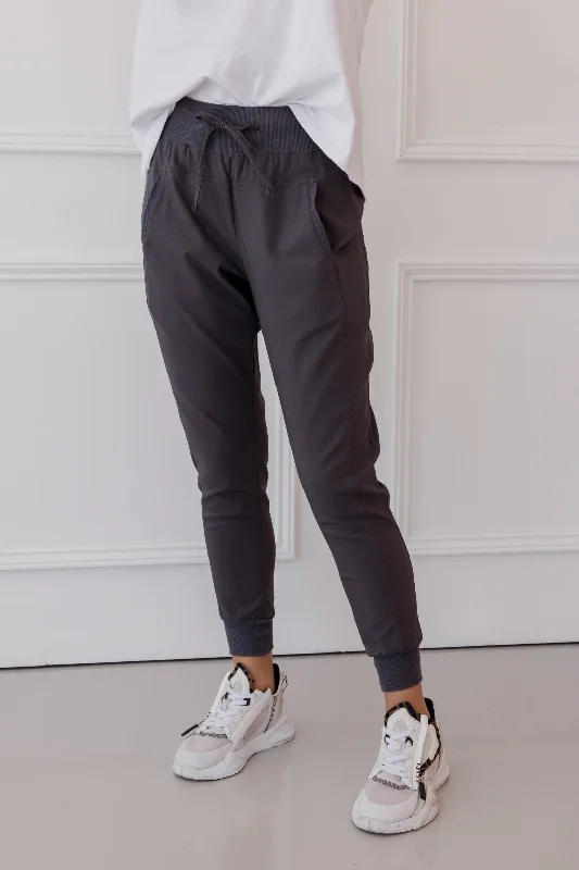 JOEY Pants Slate Casual Sweatpants Style