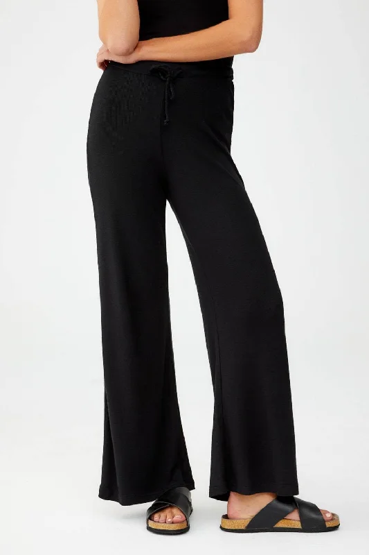 Ribbed Loungewear Pants Fashionable Sporty Pants