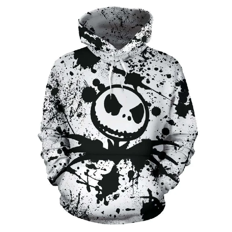 Nightmare Before Christmas Hoodie Hoodie with Drawstring Waist Adjustable Fitted