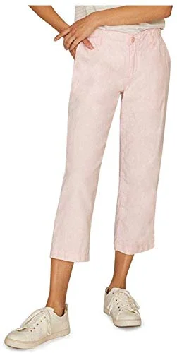 Peace Chino Capri Pants Comfortable Pleated Pants