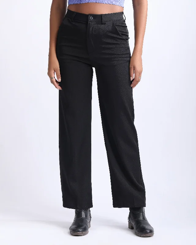 HIGH WAIST STRAIGHT FIT PANTS Formal Dress Pants